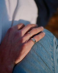 Tilt Signet Ring