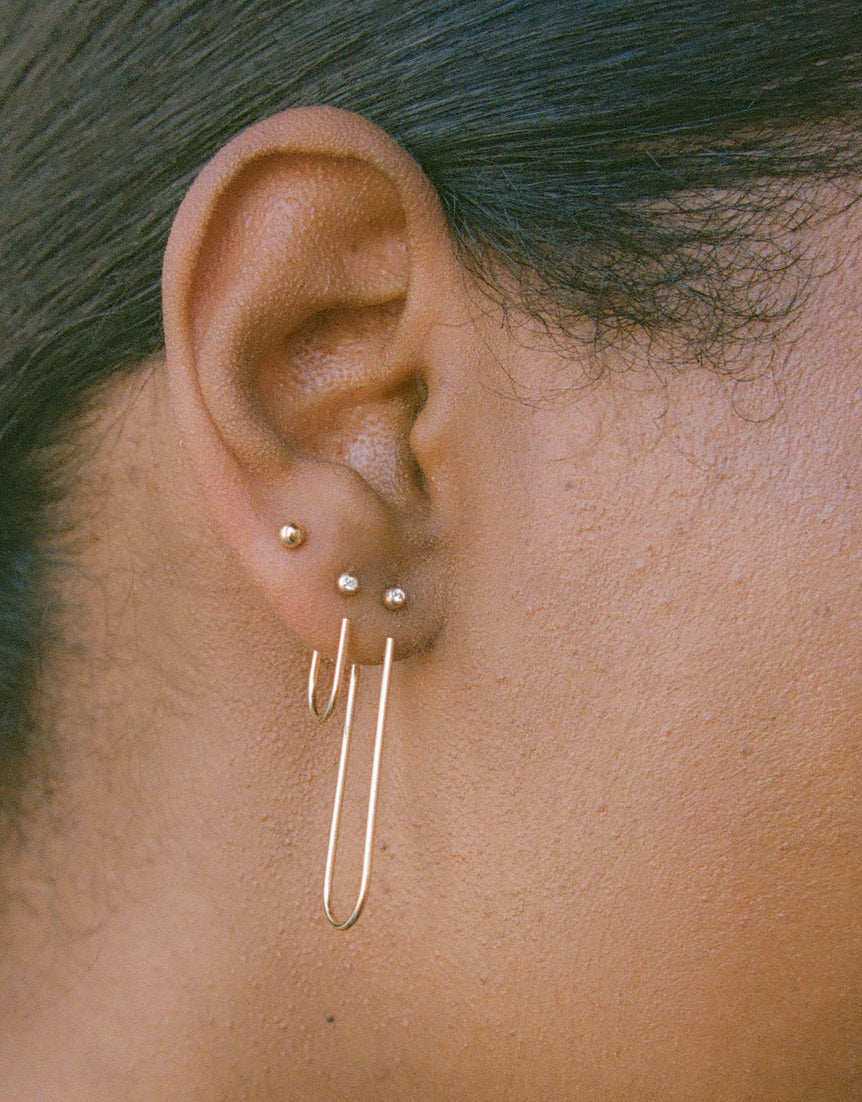Gem Bend I Earring