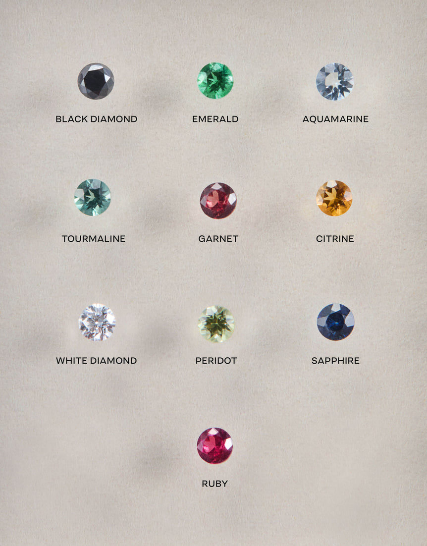 Gem Bend I Earring