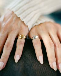Baby Tilt Signet Ring