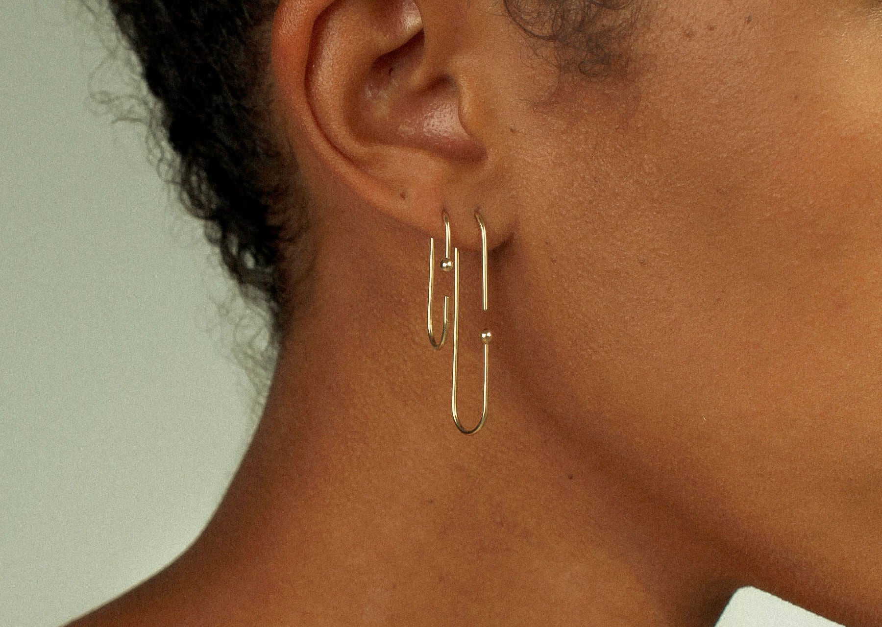 Ear pin deals earrings