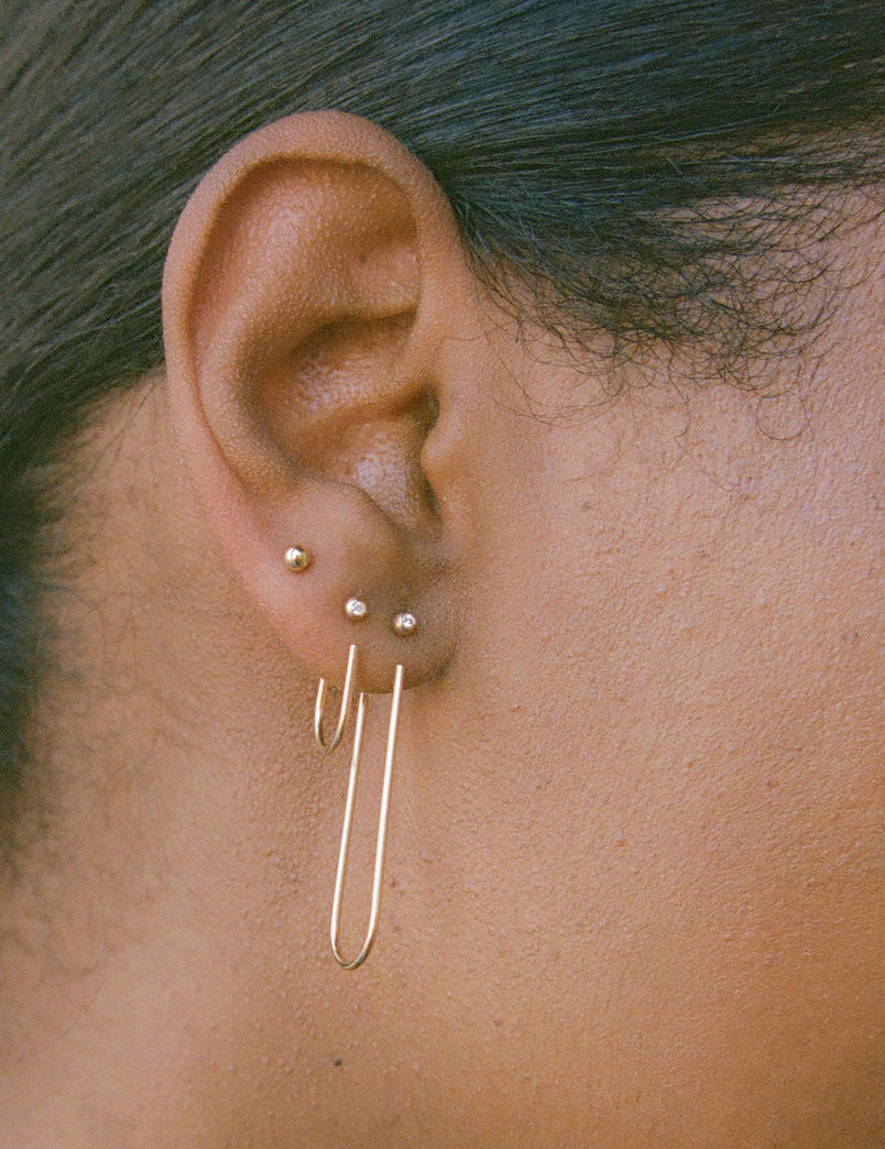Gem Bend I Earring