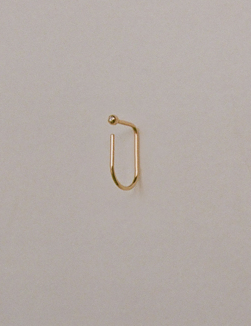 Gem Bend I Earring