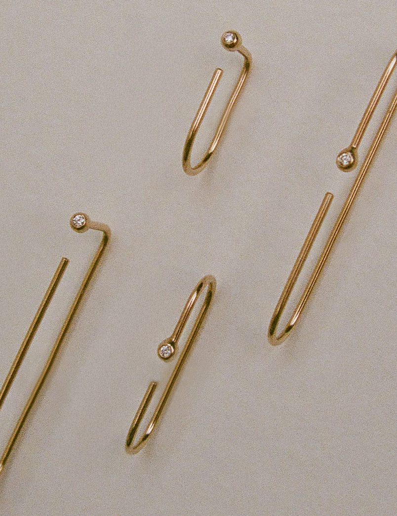 Gem Bend I Earring