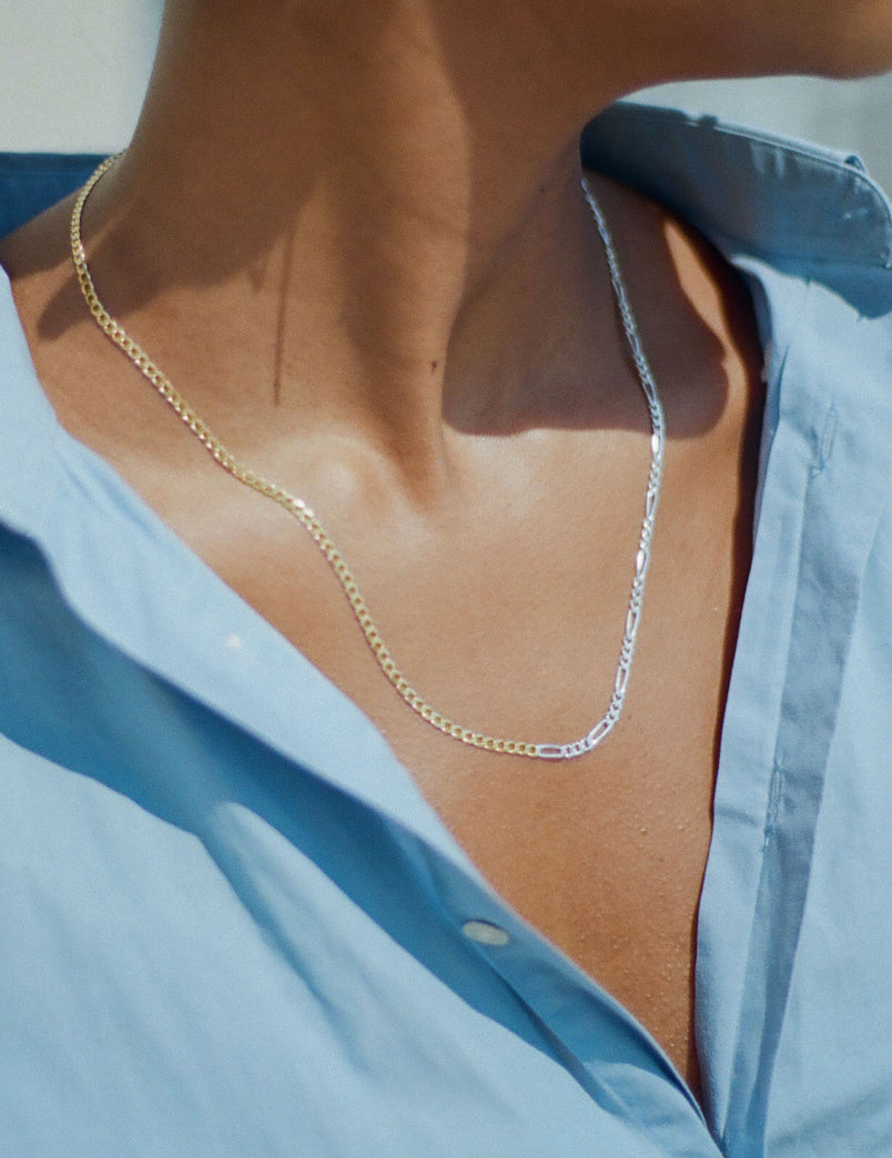 Epps II Necklace, Mixed Metal