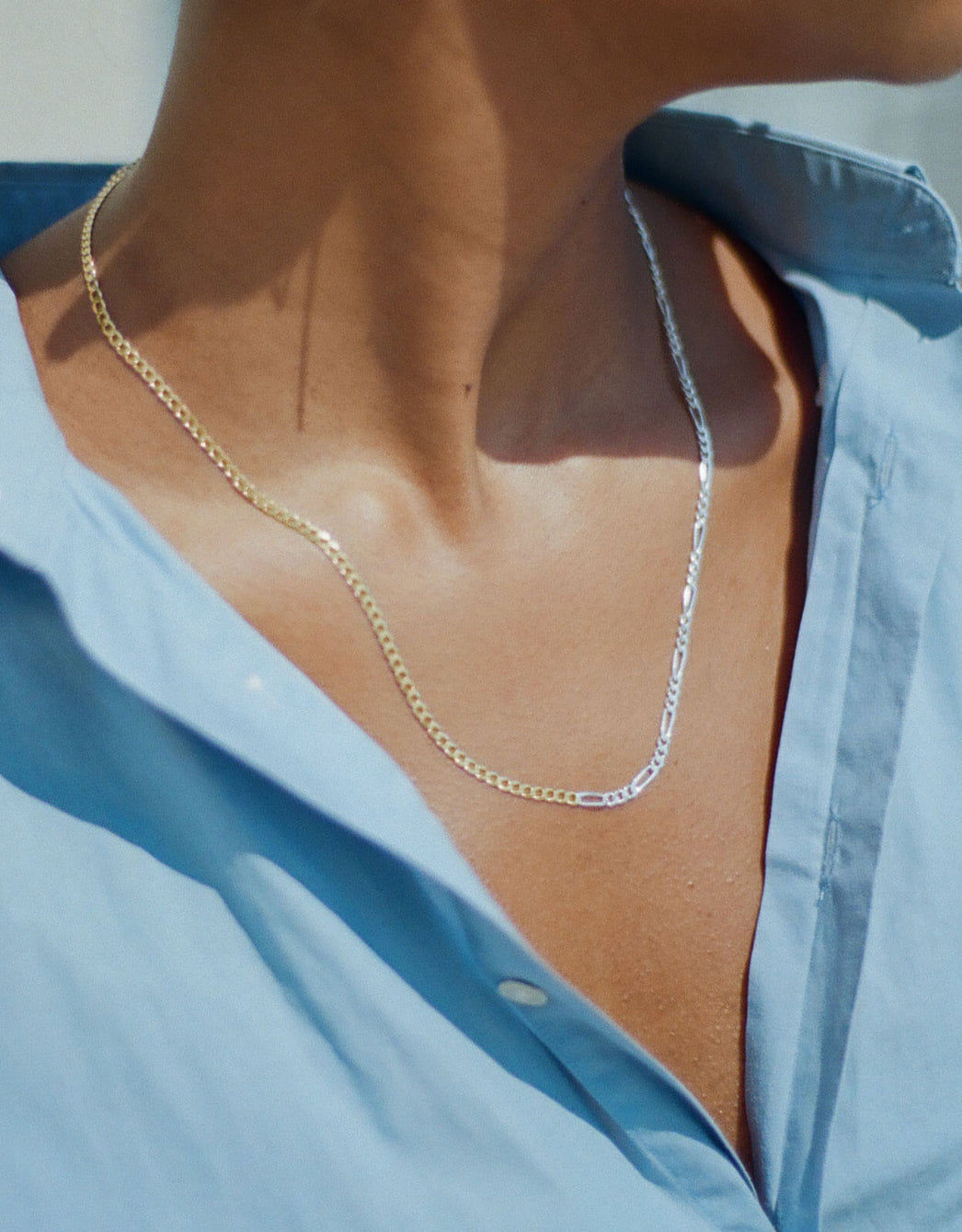 Epps II Necklace, Mixed Metal