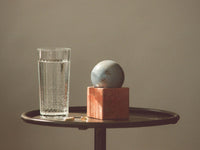 Stone Vessel, Blue Celestine + Orange Jasper