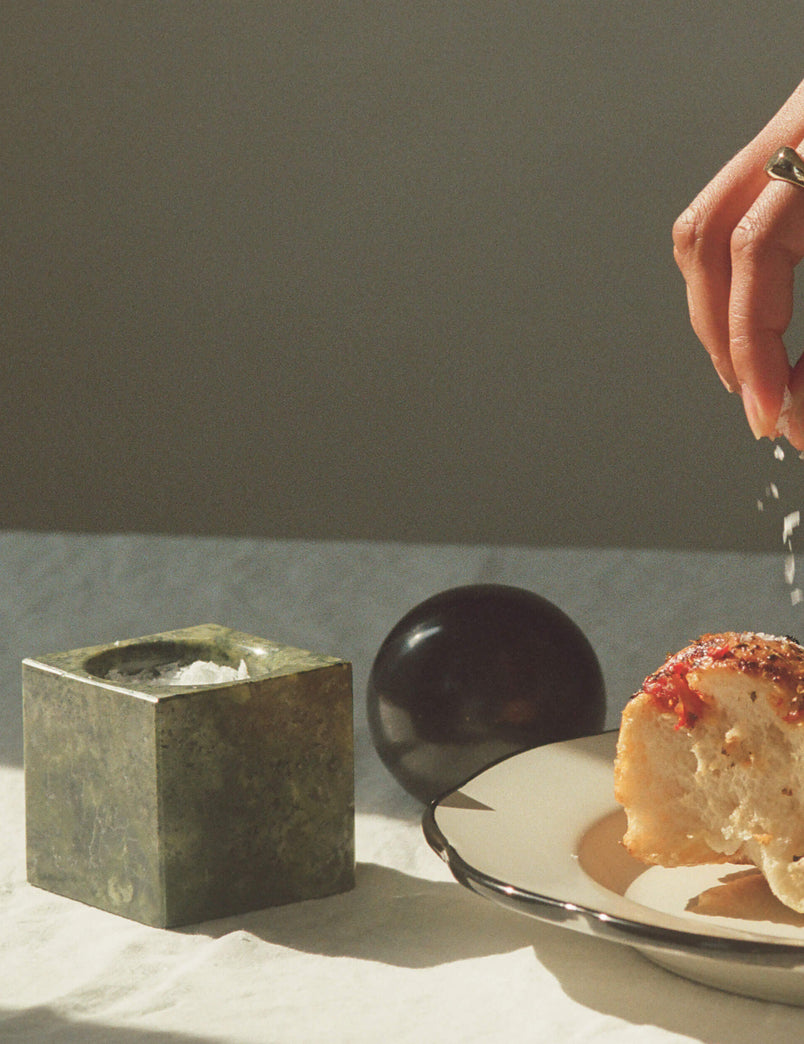 Stone Vessel, Black Onyx + Green Serpentine