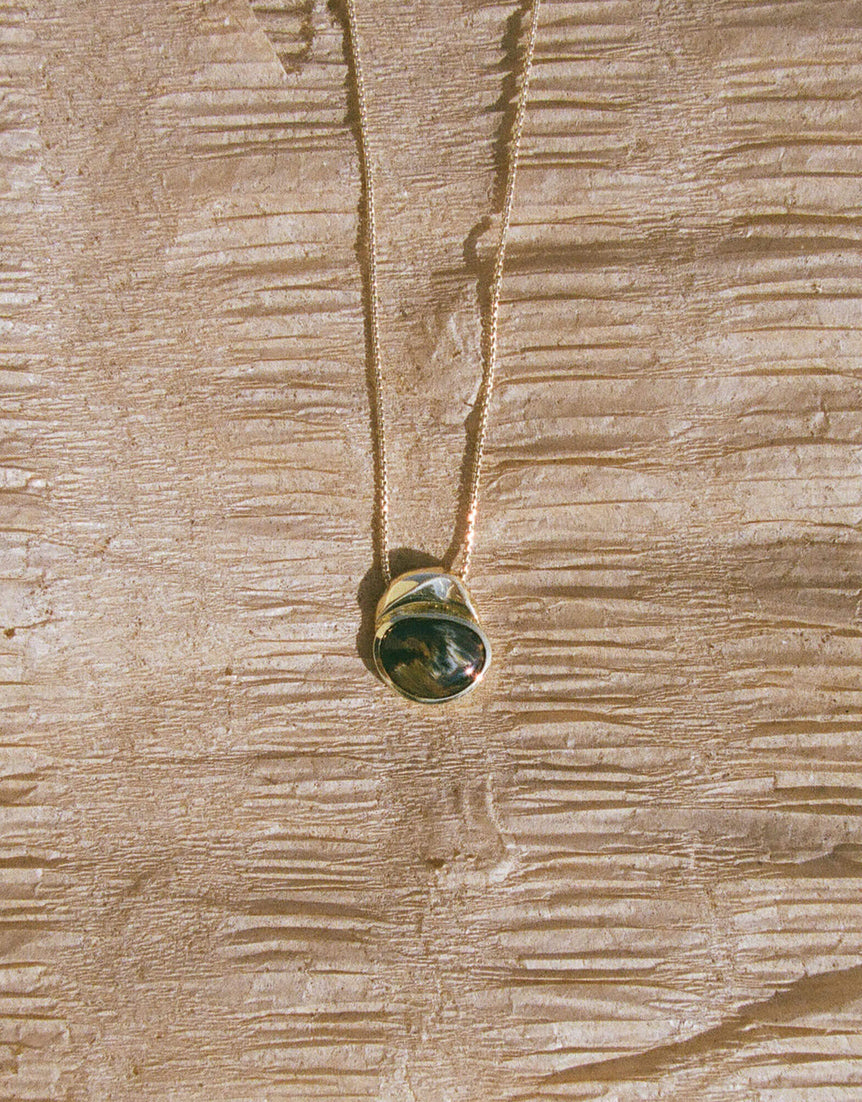 Pietersite Pendant Necklace — 01
