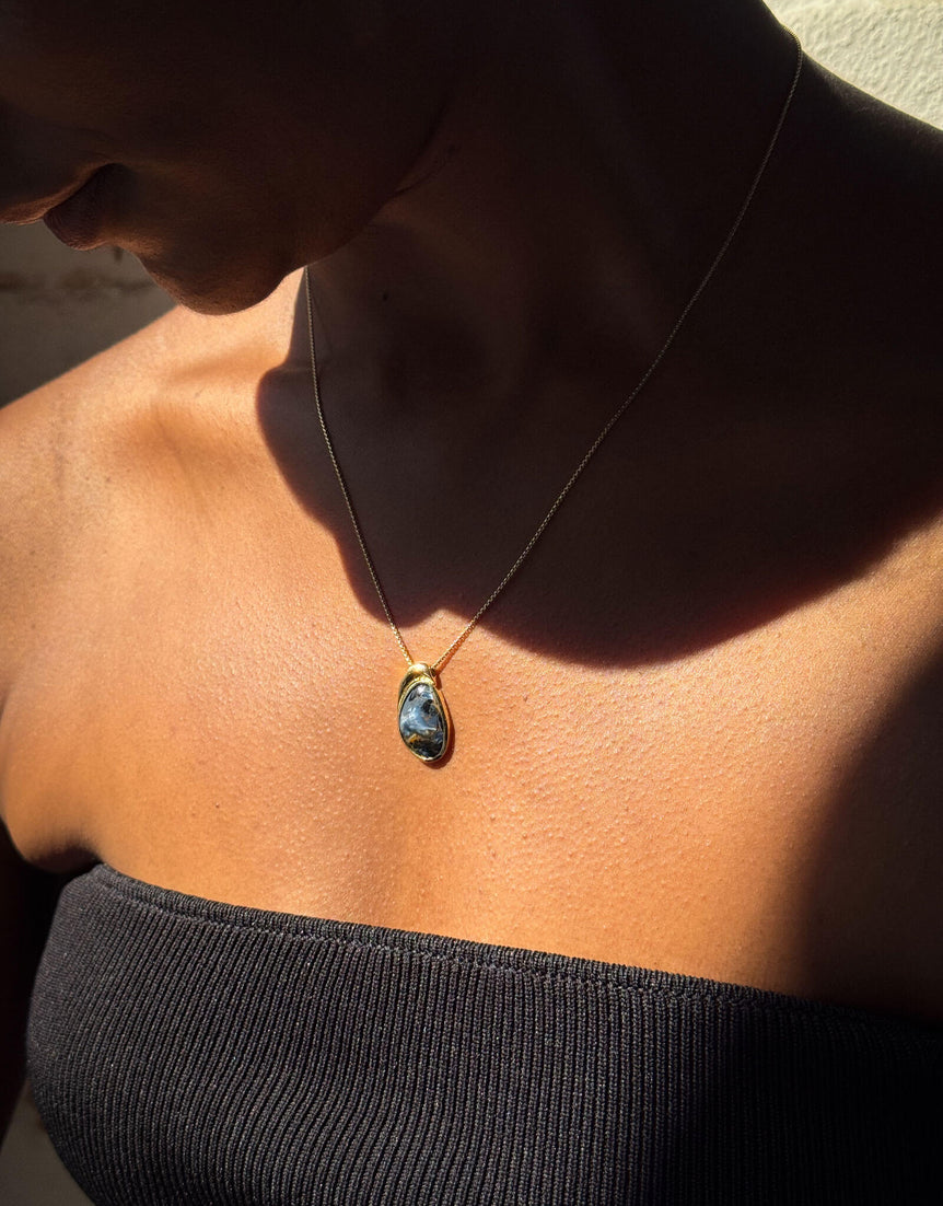 Pietersite Pendant Necklace — 02