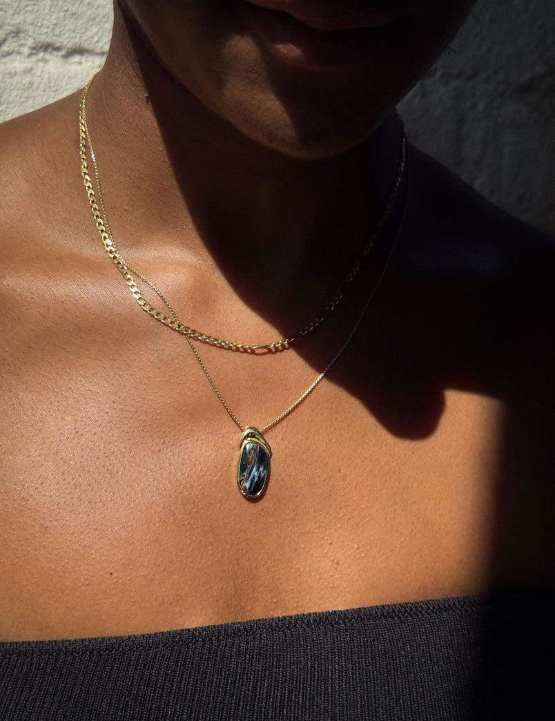 Pietersite Pendant Necklace — 03