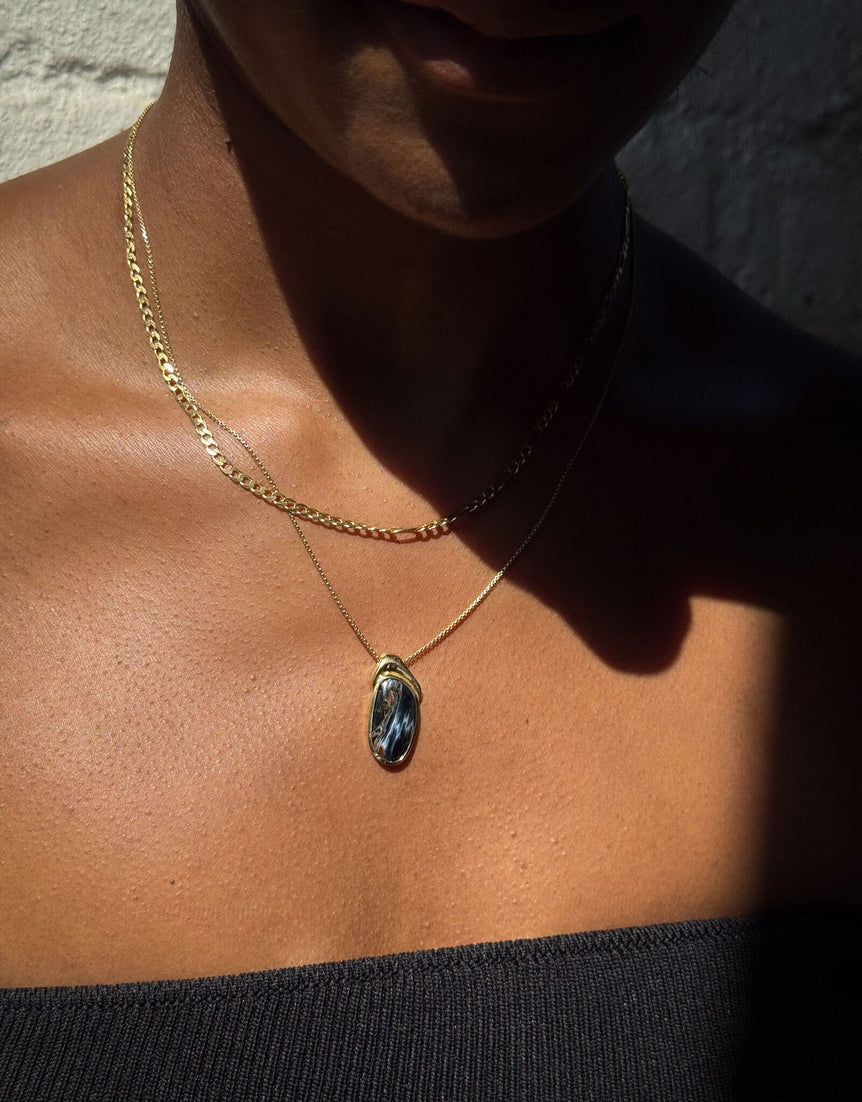 Pietersite Pendant Necklace — 03