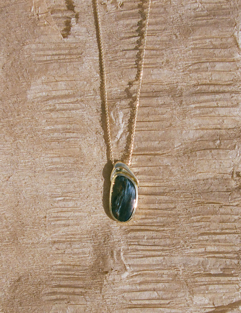Pietersite Pendant Necklace — 03