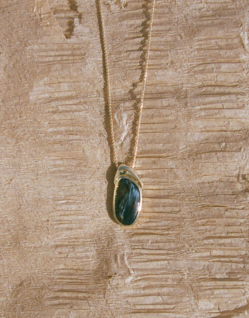 Pietersite Pendant Necklace — 03