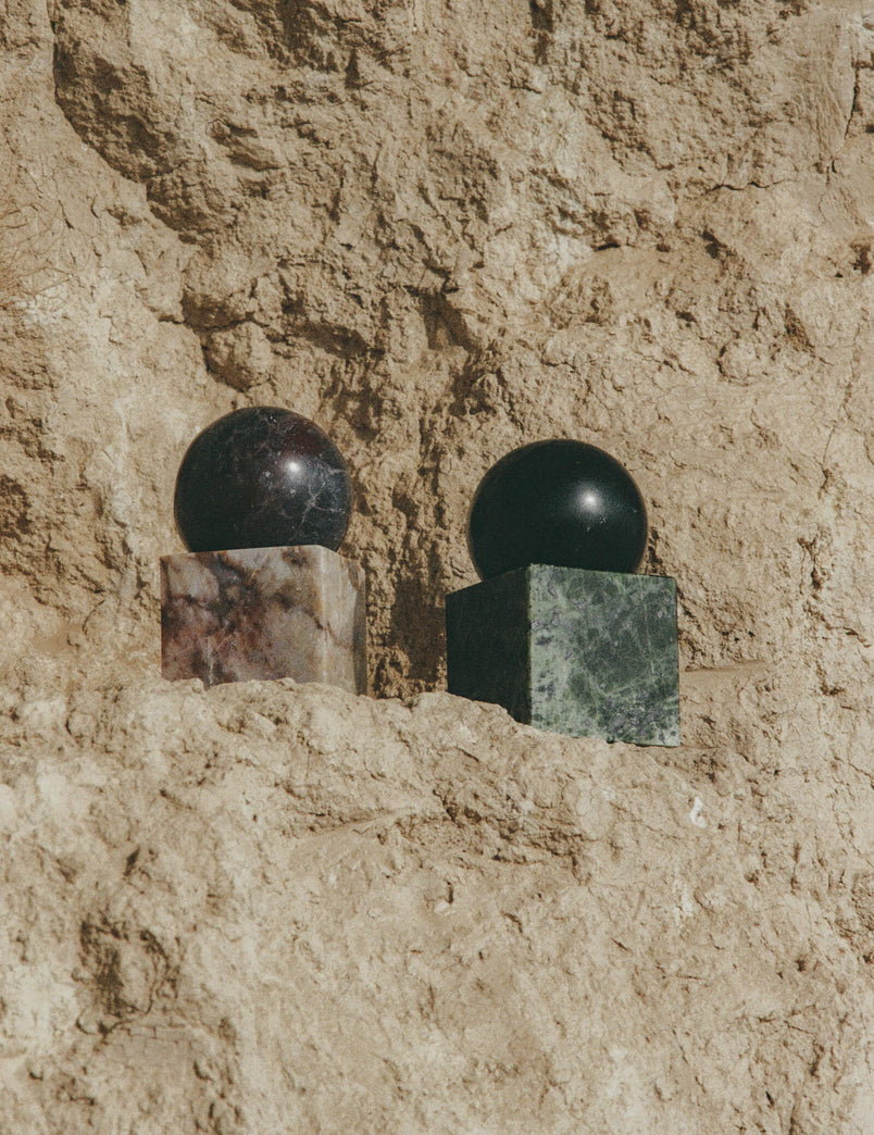Stone Vessel, Black Onyx + Green Jade